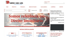 Desktop Screenshot of diariodasleis.com.br