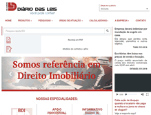 Tablet Screenshot of diariodasleis.com.br